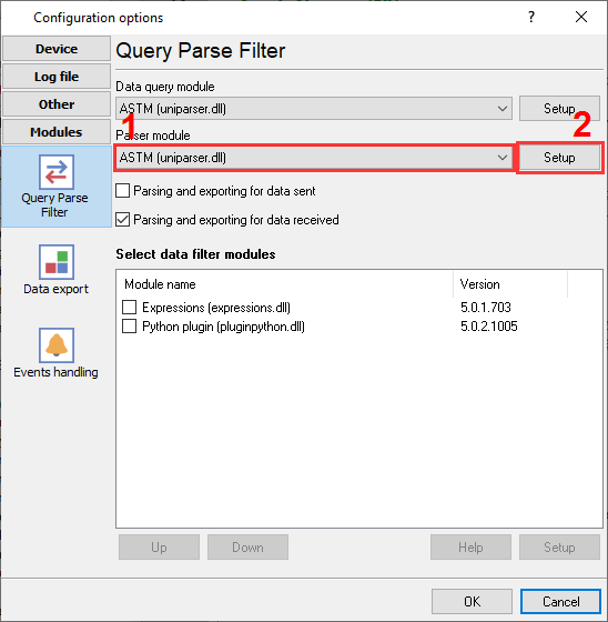 Lab instruments data parser.