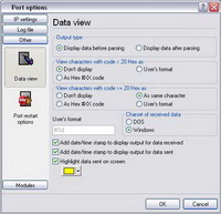 RS232 Data View