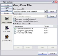 Querying and parsing of RS232 data